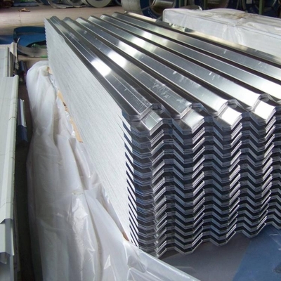200 g/m2 revêtement de zinc plaque d'acier galvanisé SGCC feuille de métal ondulée